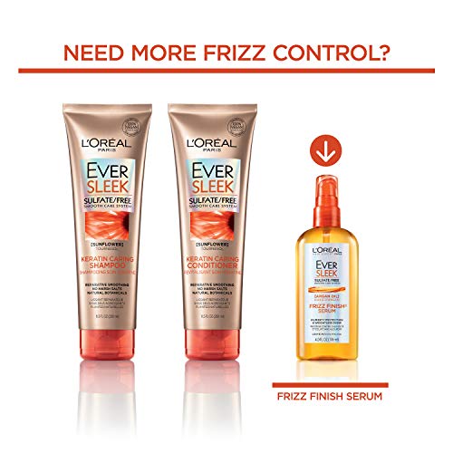 LOreal Paris Hair Care EverSleek Keratin Caring Shampoo, with Su...