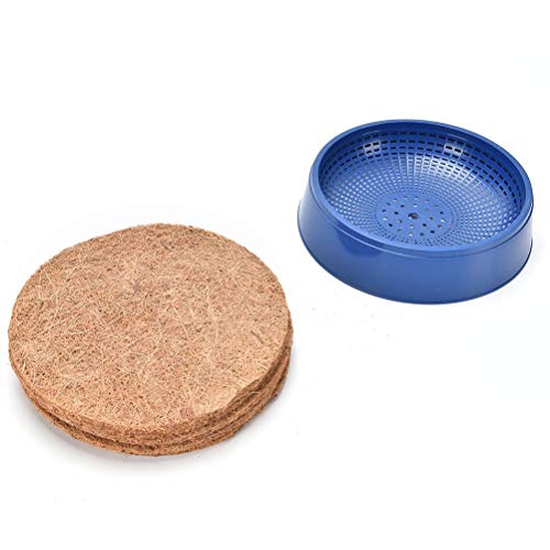 LotCow 30 Pcs Bird Nest Box Liner 8.3 Inches Round Nesting Pads C...