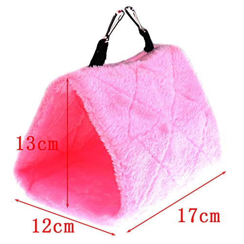 Winter Warm Bird Nest House Shed Hut Hanging Hammock Finch Cage P...
