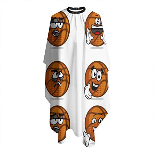 Professional Barber Cape Funny Basketball Cartoon Character Salon...