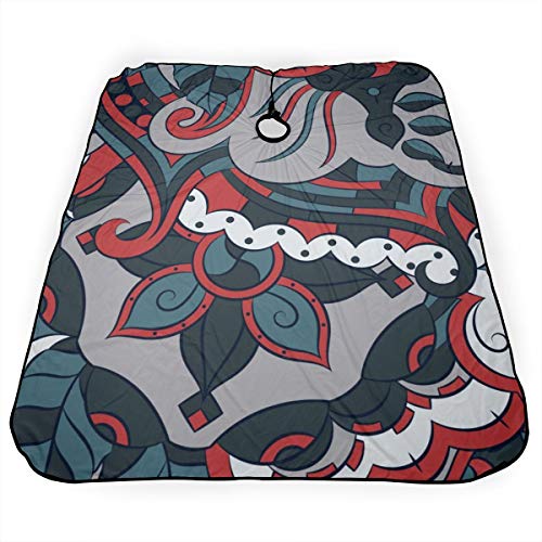 Professional Barber Cape Mehndi Paisley PatternStylist Salon Caps...