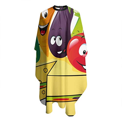 Professional Barber Cape Stylish Vegetable And Cheese CakeStylist...