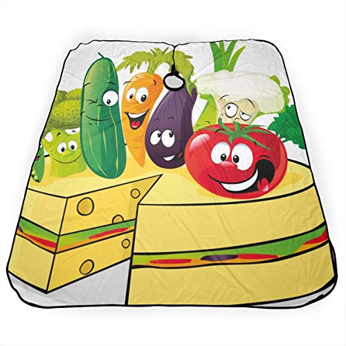 Professional Barber Cape Stylish Vegetable And Cheese CakeStylist...