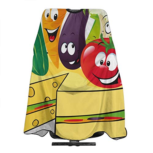 Professional Barber Cape Stylish Vegetable And Cheese CakeStylist...