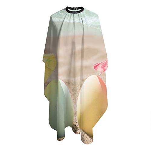 Professional Salon Cape Happy EasterEggs Coctail Umbrellas On San...