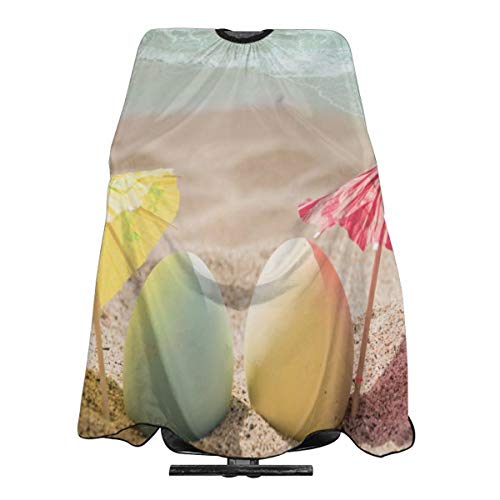 Professional Salon Cape Happy EasterEggs Coctail Umbrellas On San...
