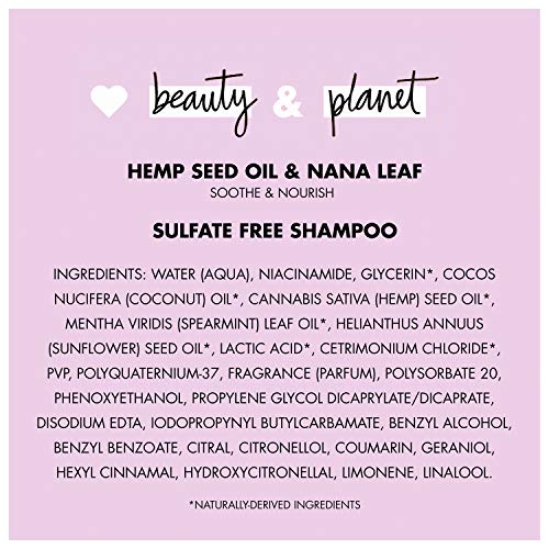 Love Beauty And Planet Soothe and Nourish Sulfate-Free Shampoo Dr...