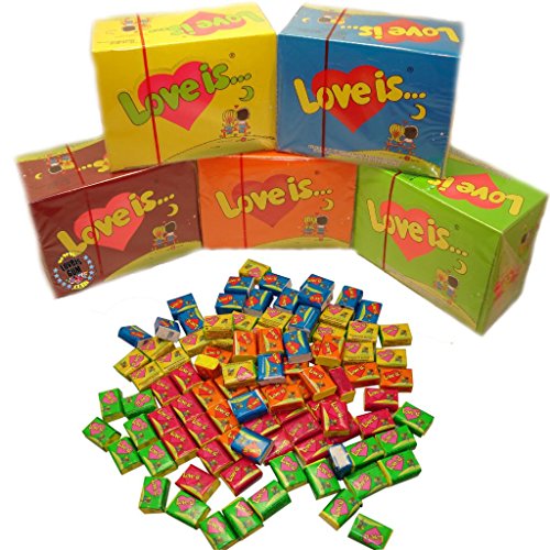Love is Bubble Gum, Strawberry and Banana Flavoured Sugar Gum 1 P...