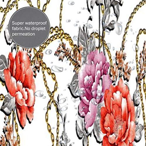 Flowers Peony Rose Leaf Chain Gold Eegance Pattern Kids Barber Ca...