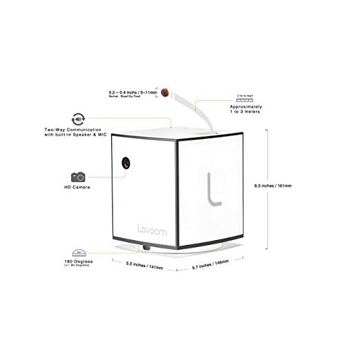 LOVOOM Pet Camera: Kibble Tossing Play, Wi-Fi Kibble Cam with Pan...