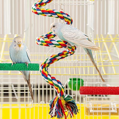 LSSH Bird Perch, Bird Rope Perch, Bird Perch Stand, Bird Cage Acc...