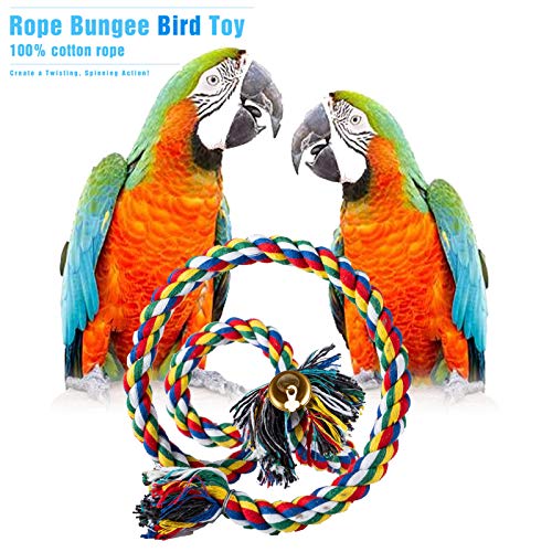 LSSH Bird Perch, Bird Rope Perch, Bird Perch Stand, Bird Cage Acc...