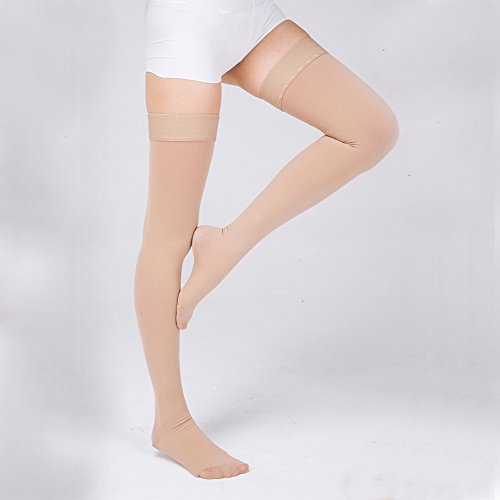 Compression Sock for Men & Women, Thigh High Stockings, Firm Supp...