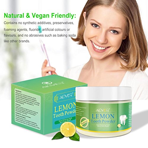 LtrottedJ Teeth Whitening Powde，r Natural Activated Lemon Whiten...