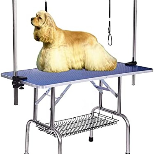 Pet Grooming Table for Large Dogs Adjustable Height - Portable Tr...