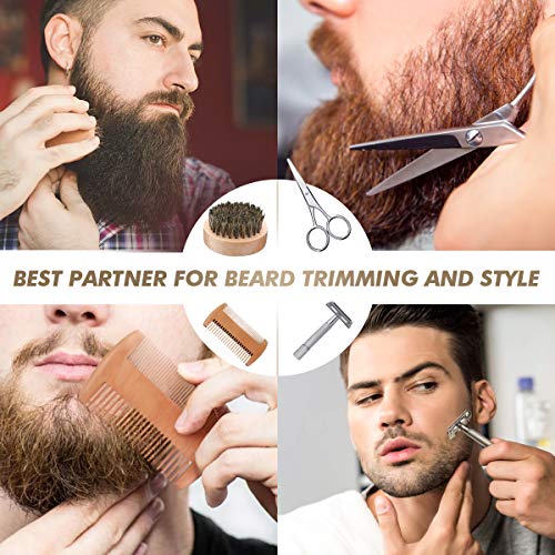 Beard Grooming Kit, Beard Care Kit for Men, Luckyfine Beard Growt...