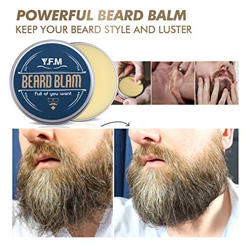 Beard Grooming Kit, Beard Care Kit for Men, Luckyfine Beard Growt...