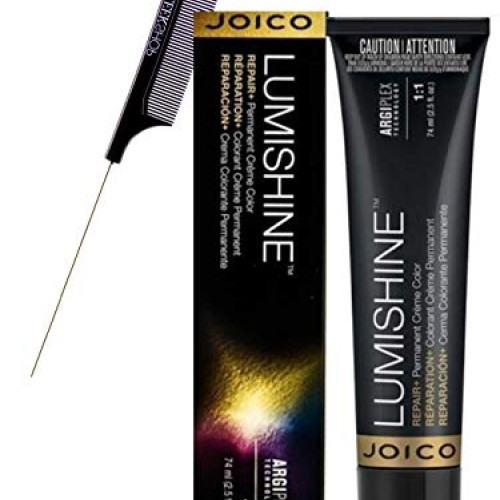 LUMISHINE Repair+ PERMANENT Creme Hair Color with Sleek Steel Pi...