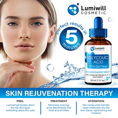 Glycolic Acid Peel 70% - Made in USA - Natural Glycolic Acid for ...