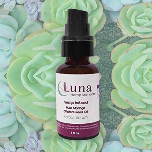 LUNA HEMP SKIN CARE - Hemp Infused Moringa Oil Serum Skin Care, A...