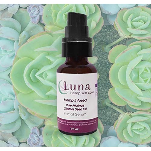 LUNA HEMP SKIN CARE - Hemp Infused Moringa Oil Serum Skin Care, A...