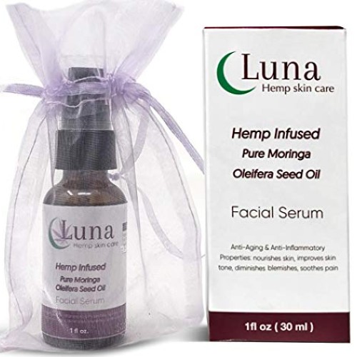 LUNA HEMP SKIN CARE - Hemp Infused Moringa Oil Serum Skin Care, A...
