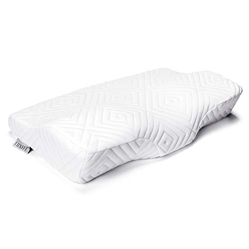 LUXFFY Contour Memory Foam Pillow Adjustable Ergonomic Neck Pillo...