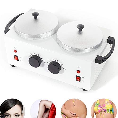 110V Double Pot Hot Wax Heater Warmer Depilatory Paraffin Machine...