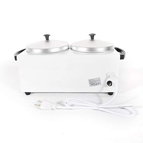 110V Double Pot Hot Wax Heater Warmer Depilatory Paraffin Machine...