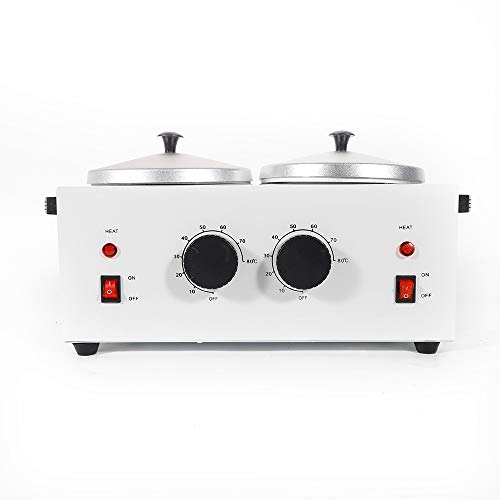 110V Double Pot Hot Wax Heater Warmer Depilatory Paraffin Machine...