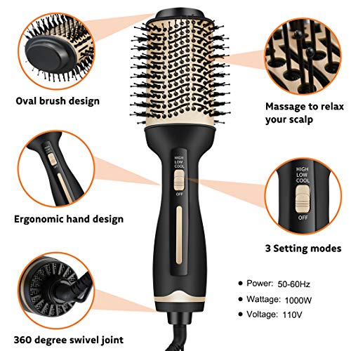 Hair Dryer Brush Hot Air Brush,Hair Dryer and Volumizer Blow Brus...