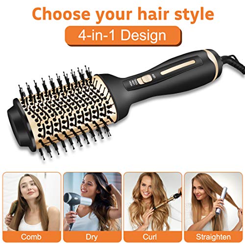 Hair Dryer Brush Hot Air Brush,Hair Dryer and Volumizer Blow Brus...