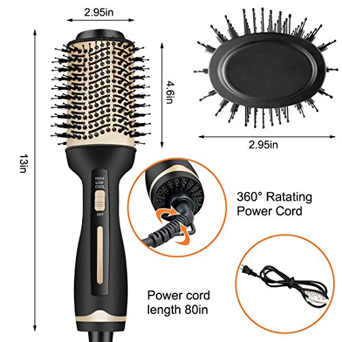 Hair Dryer Brush Hot Air Brush,Hair Dryer and Volumizer Blow Brus...