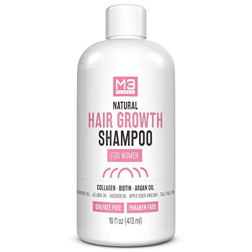 M3 Naturals Hair Growth Shampoo for Women Infused with Biotin, Co...