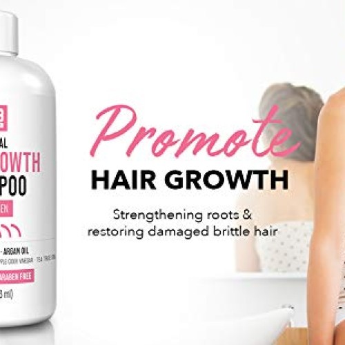 M3 Naturals Hair Growth Shampoo for Women Infused with Biotin, Co...