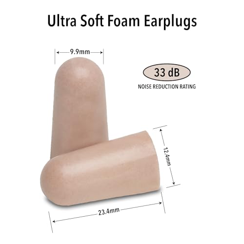 Macks Ultra Soft Foam Earplugs, 50 Pair - 33dB Highest NRR, Comf...