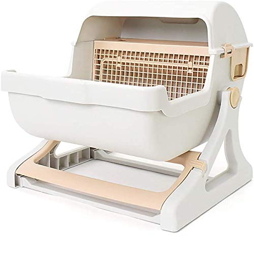 Macro Self Cleaning Cat Litter Box,Extra Large Semi-Automatic Cat...