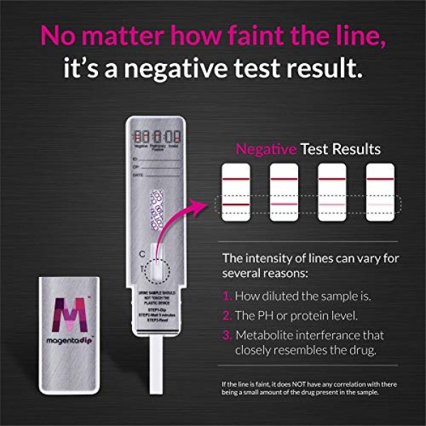 25 Tests Magenta - Nicotine/Continine Urine Test - Ultra Sensi...