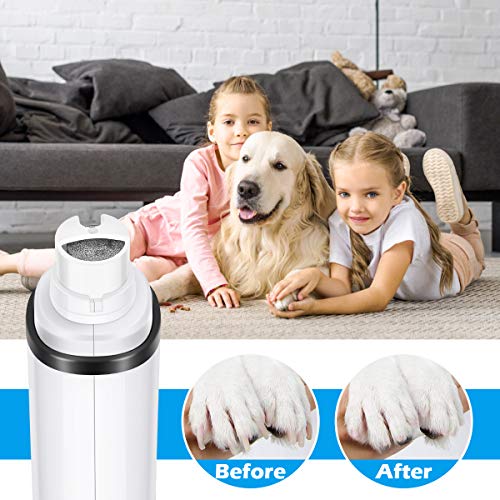 Magicfun Pet Nail Grinder for Dogs, 2 Speeds Rechargeable Dog Nai...
