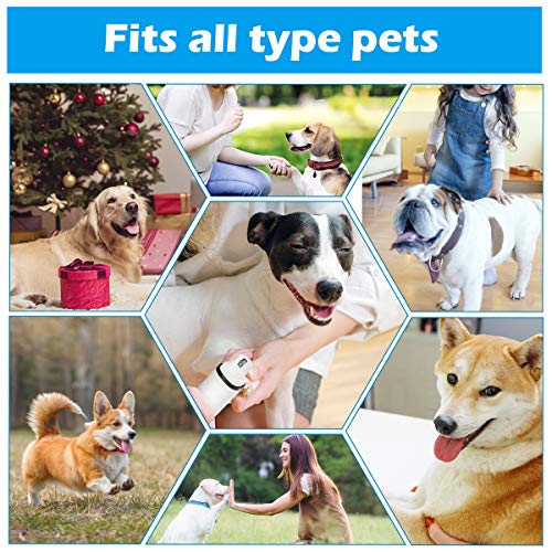 Magicfun Pet Nail Grinder for Dogs, 2 Speeds Rechargeable Dog Nai...