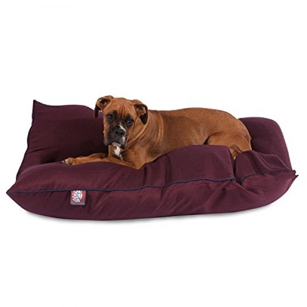 35x46 Burgundy Super Value Pet Dog Bed By Majestic Pet Products L...