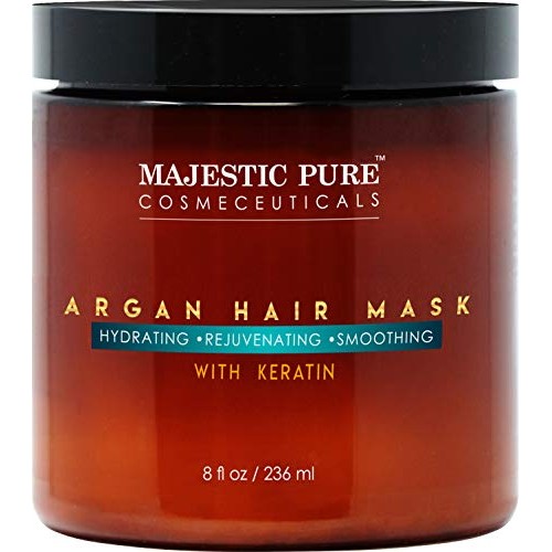 MAJESTIC PURE Argan Hair Mask with Keratin - Rejuvenating, Hydrat...