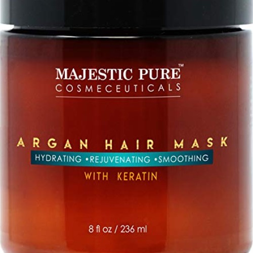 MAJESTIC PURE Argan Hair Mask with Keratin - Rejuvenating, Hydrat...