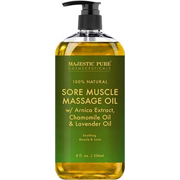 Majestic Pure Arnica Sore Muscle Massage Oil For Body Best