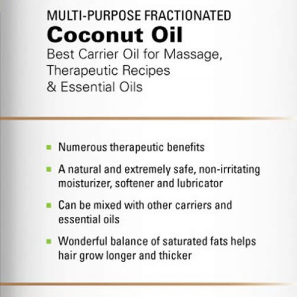 Majestic Pure Fractionated Coconut Oil - Relaxing Massage Oil, Li...