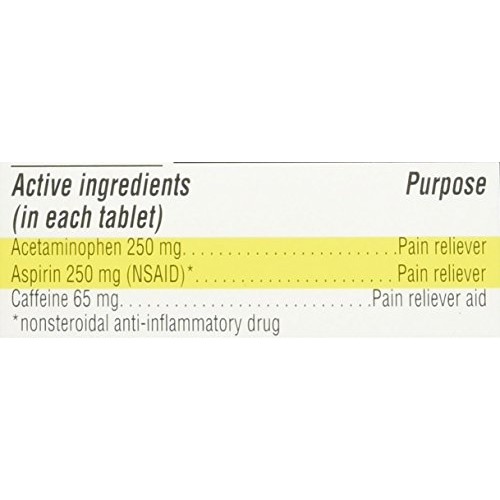 Major Pain Reliever Plus - Acetaminophen, Aspirin NSAID and Caf...