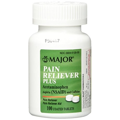 Major Pain Reliever Plus - Acetaminophen, Aspirin NSAID and Caf...
