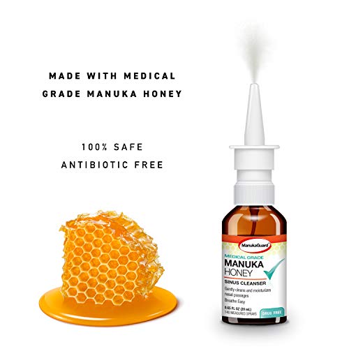ManukaGuard Natural Nasal Spray .65 Fl oz | Congestion Relief Dru...