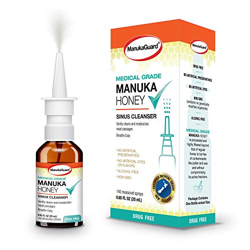 ManukaGuard Natural Nasal Spray .65 Fl oz | Congestion Relief Dru...