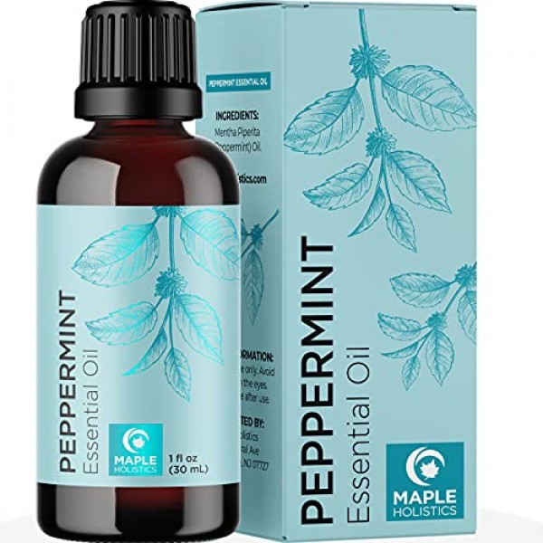 100% Pure Peppermint Oil Undiluted - Peppermint Essential Oil for...